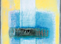 Vorschau Bildimpuls: Altarbild gelb-blau