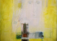 Vorschau Bildimpuls: Altarbild gelb mit Antlitz