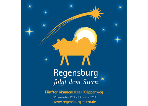 Regensburger Krippenweg in der Altstadt